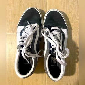 Gray and white vans